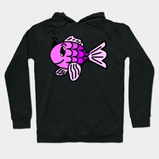 Pinkish Purple Fish Hoodie